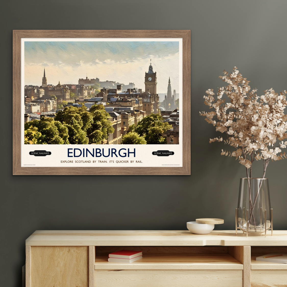 Edinburgh, The City From Calton Hill