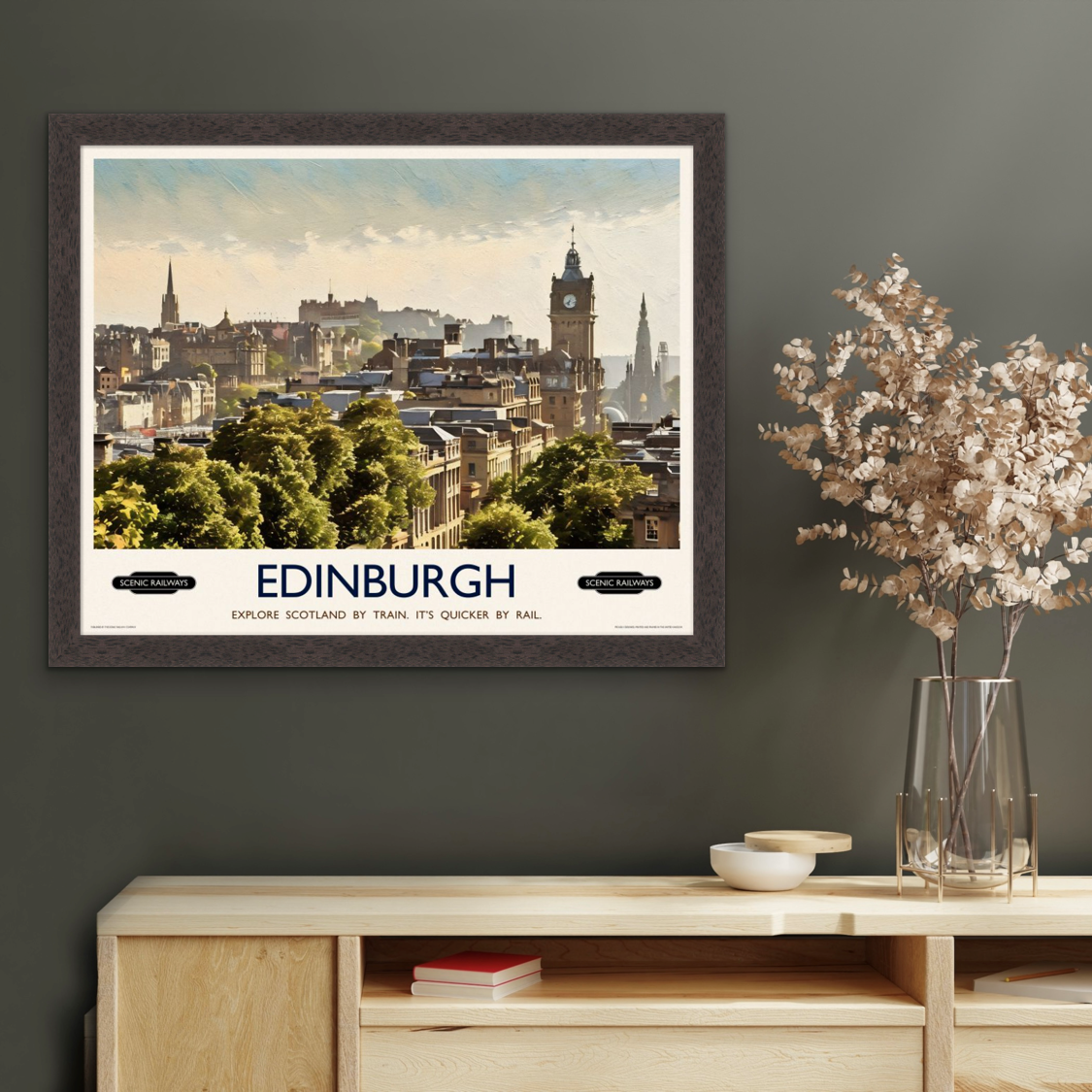 Edinburgh, The City From Calton Hill
