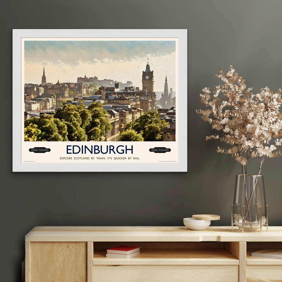 Edinburgh, The City From Calton Hill