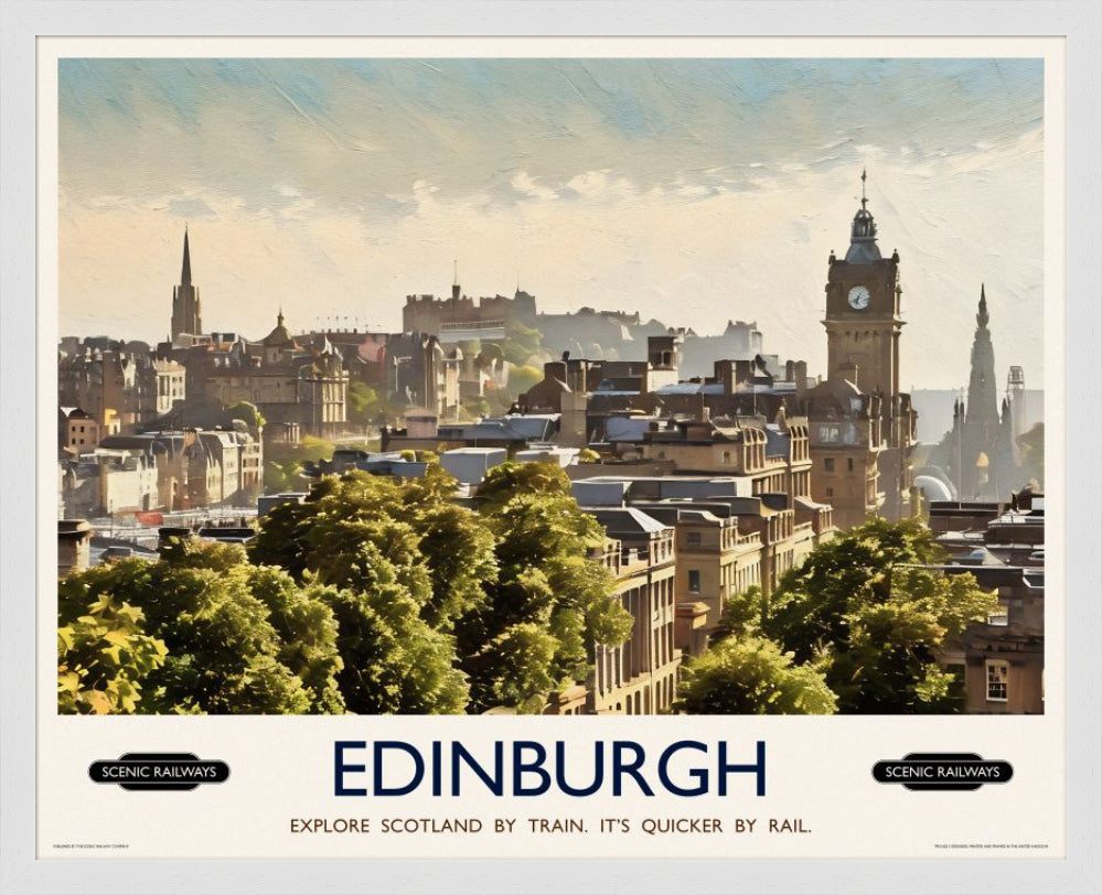 Edinburgh, The City From Calton Hill