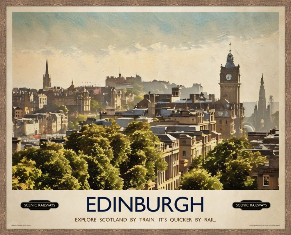Edinburgh, The City From Calton Hill