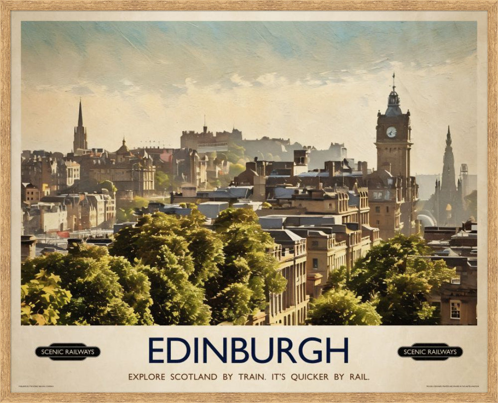 Edinburgh, The City From Calton Hill
