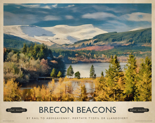 The Scenic Railways art print of the Brecon Beacons