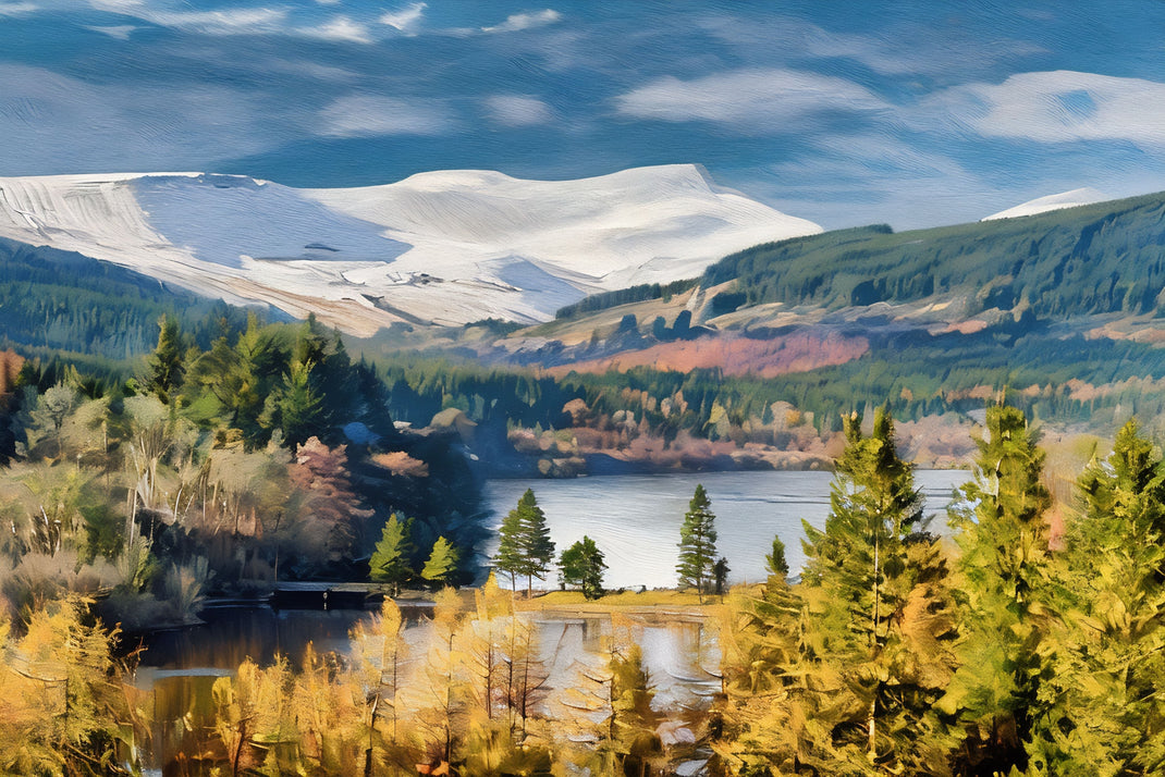 The Scenic Railway art print of the Brecon Beacons