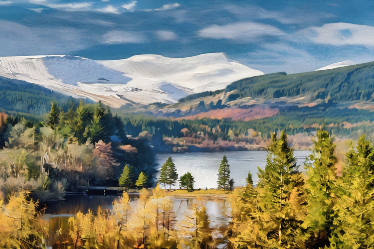 The Scenic Railway art print of the Brecon Beacons