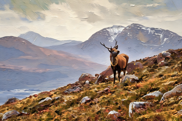 The Scenic Railways vintage style artwork for The Scottish Highlands