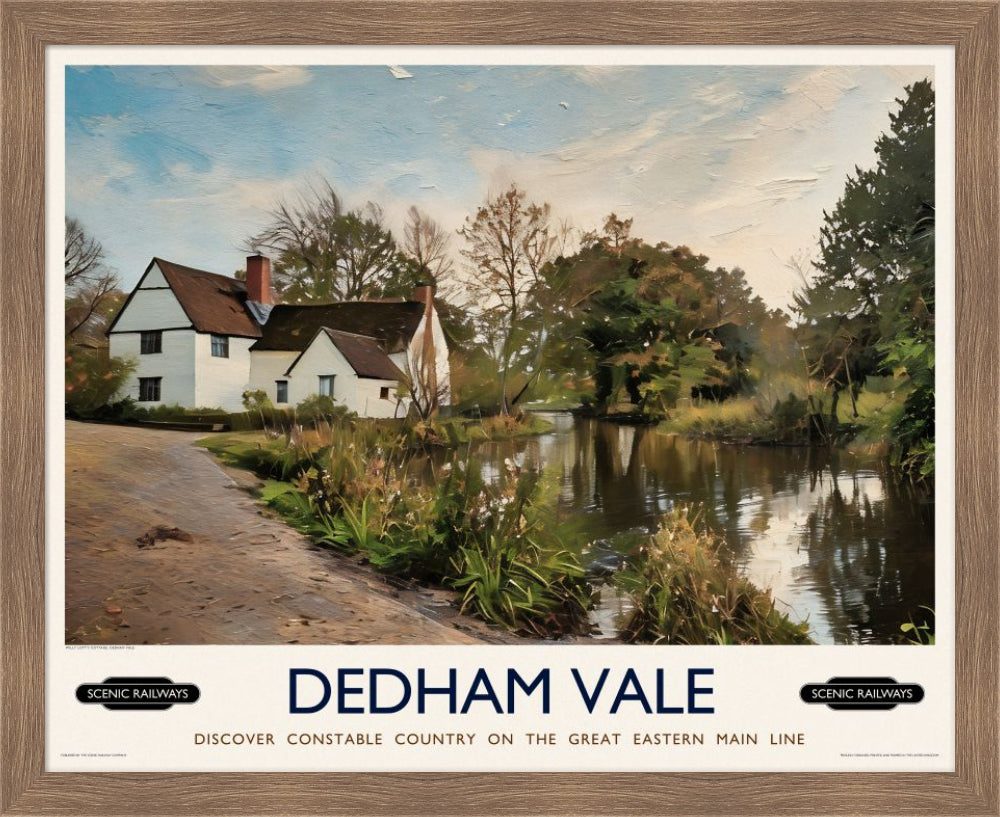 Vintage travel poster- Dedham Vale, Constable Country - Scenic Railways