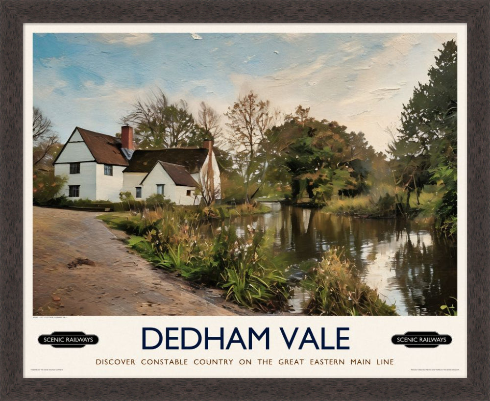 Vintage travel poster- Dedham Vale, Constable Country - Scenic Railways