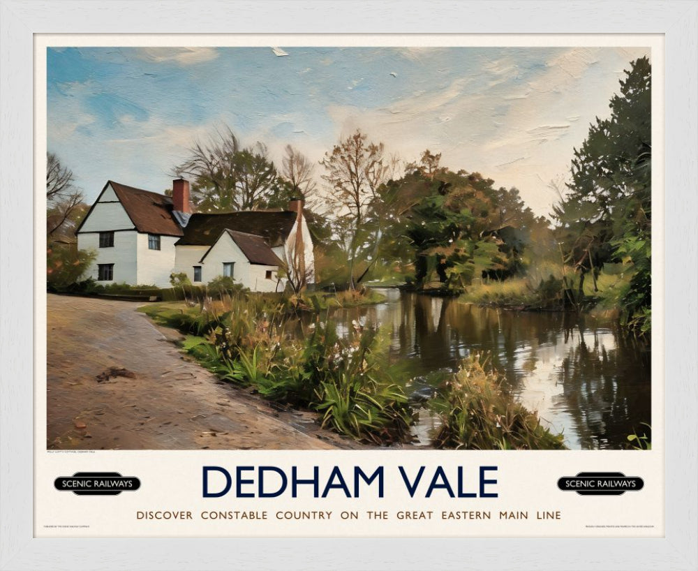 Vintage travel poster- Dedham Vale, Constable Country - Scenic Railways