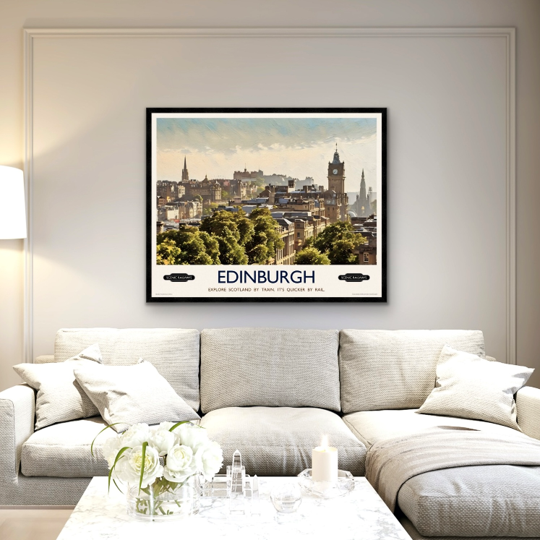 Edinburgh, The City From Calton Hill