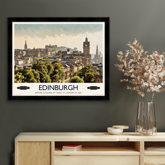 Edinburgh, The City From Calton Hill