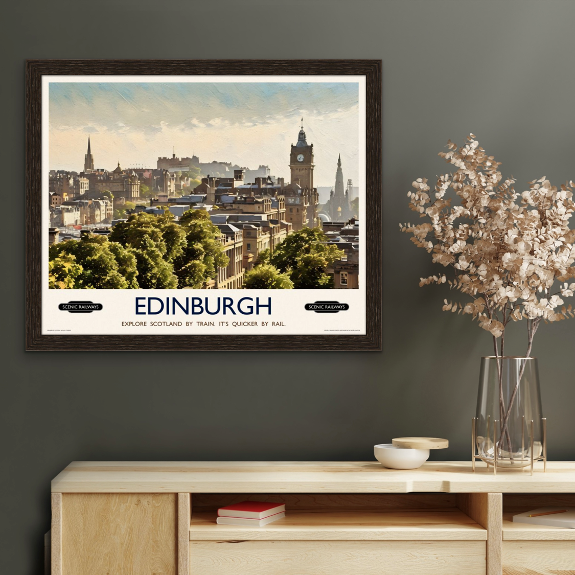 Edinburgh, The City From Calton Hill