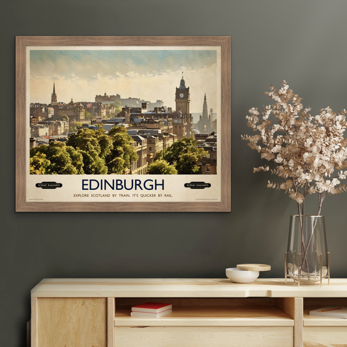 Edinburgh, The City From Calton Hill