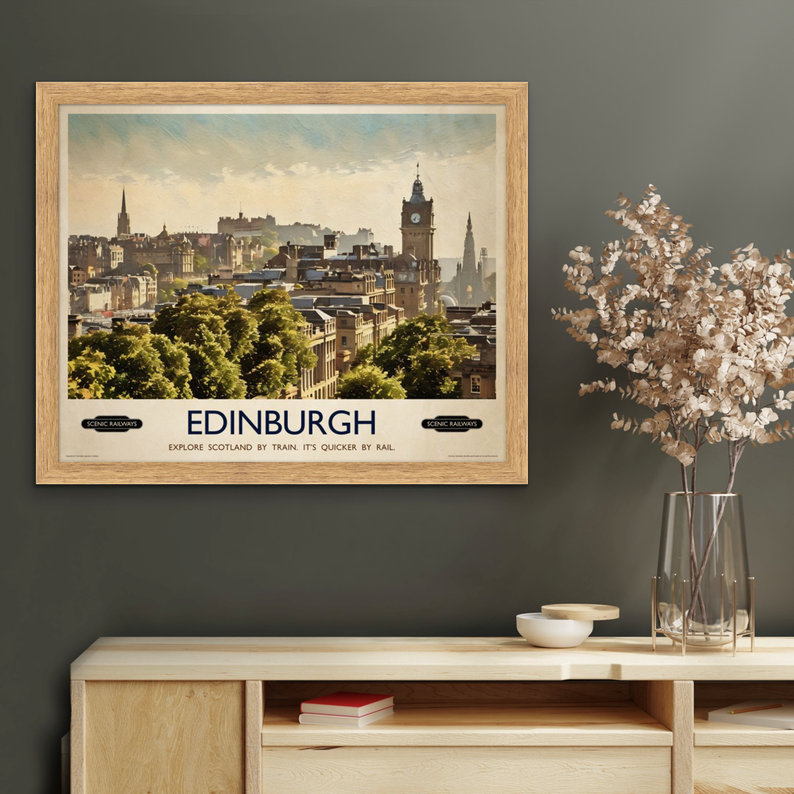 Edinburgh, The City From Calton Hill