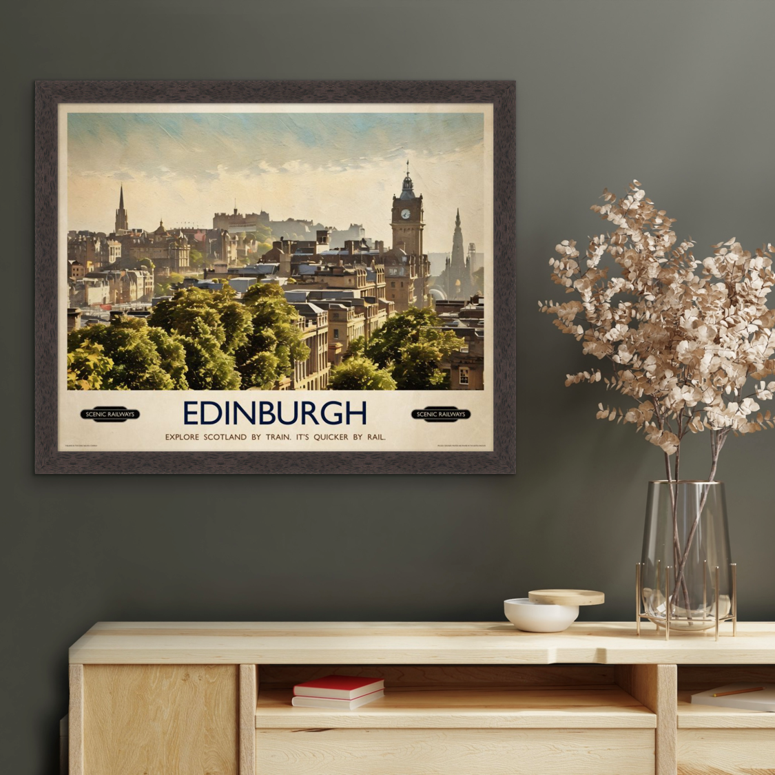 Edinburgh, The City From Calton Hill