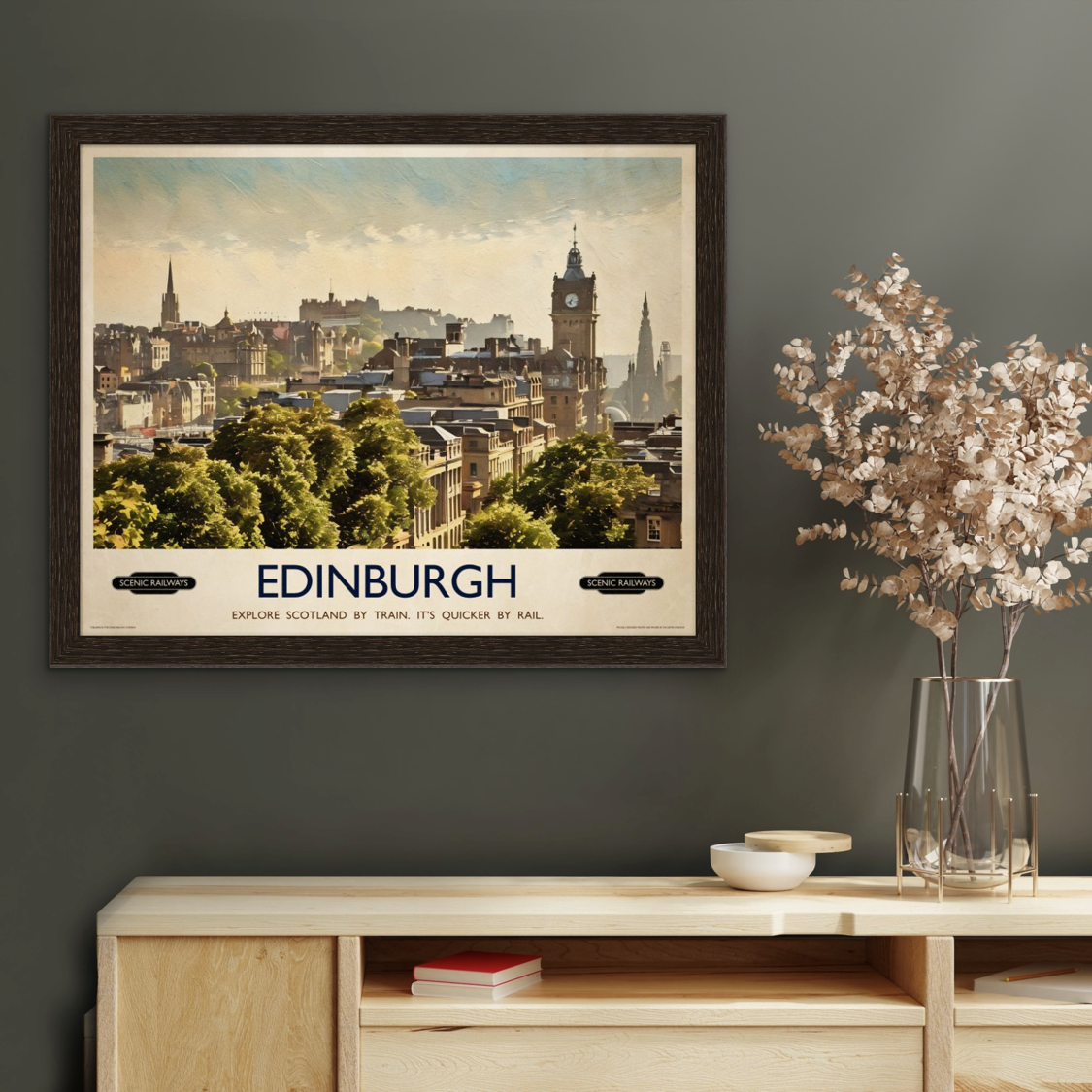 Edinburgh, The City From Calton Hill