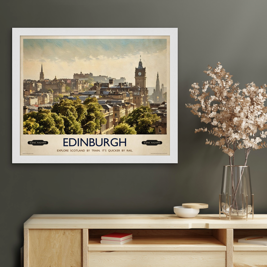 Edinburgh, The City From Calton Hill