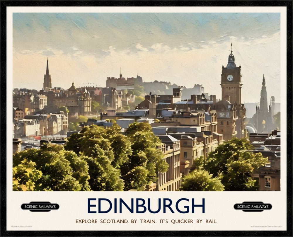 Edinburgh, The City From Calton Hill