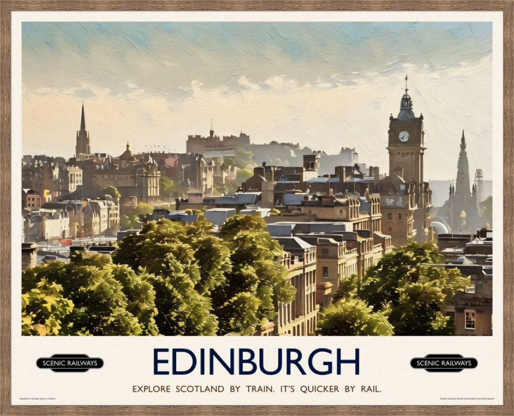 Edinburgh, The City From Calton Hill