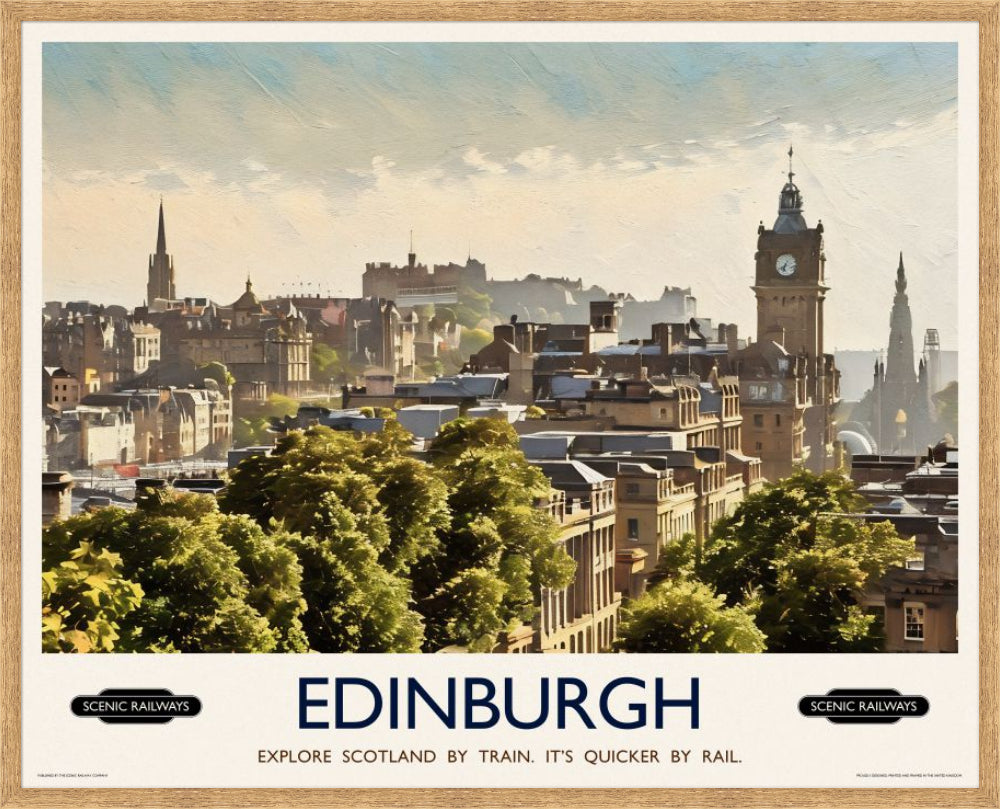 Edinburgh, The City From Calton Hill