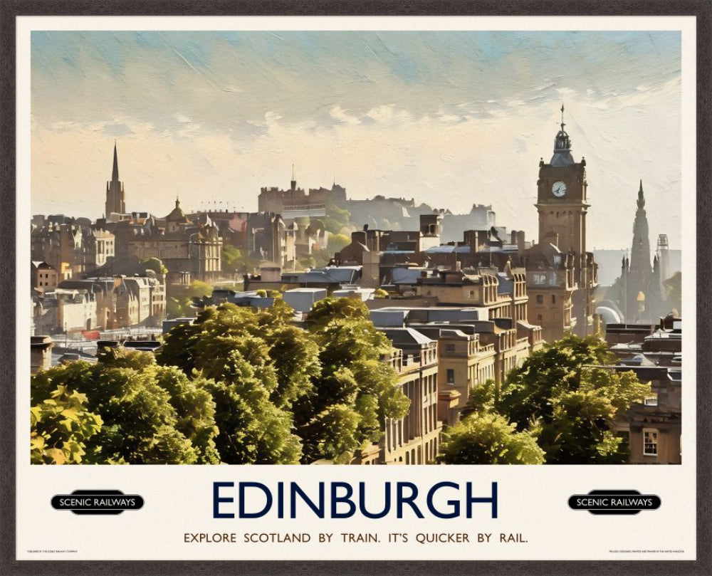 Edinburgh, The City From Calton Hill