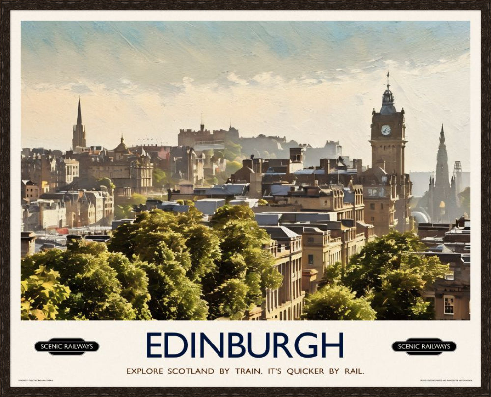 Edinburgh, The City From Calton Hill