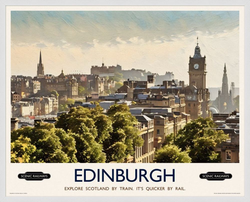 Edinburgh, The City From Calton Hill