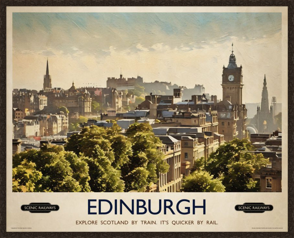 Edinburgh, The City From Calton Hill